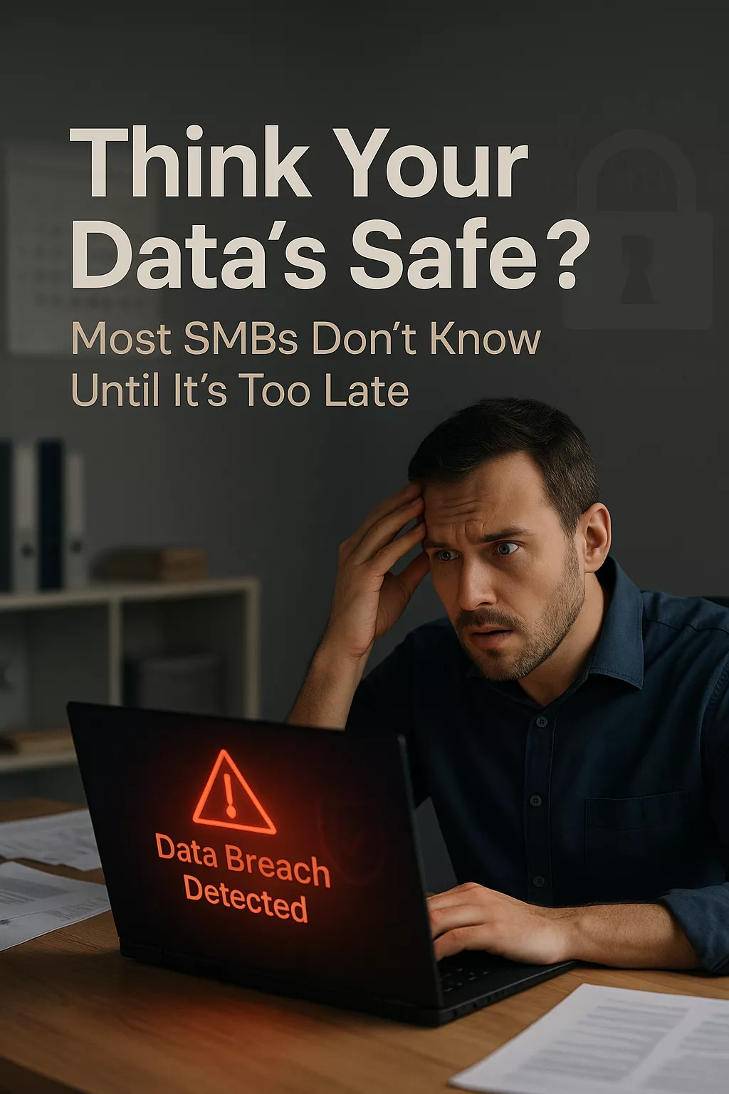 Worried small business owner