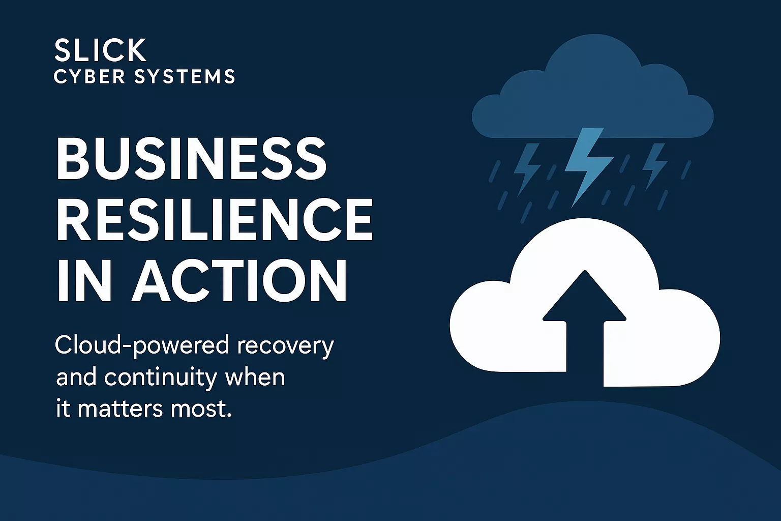Business resilience severe weather and cloud recovery from Slick Cyber Systems
