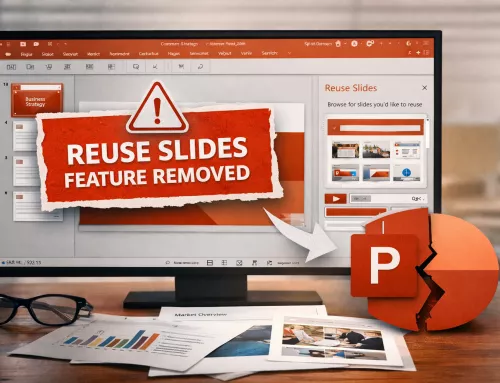 PowerPoint drops its “Reuse Slides” feature