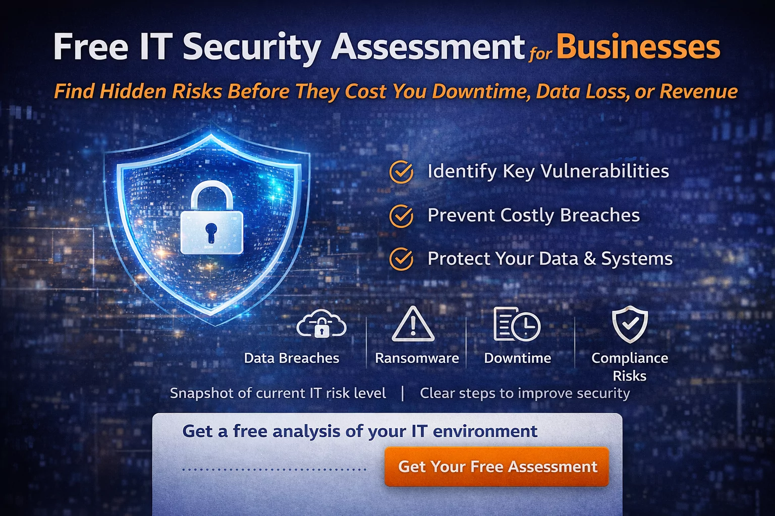 Free IT security assessment for businesses Free IT Security Assessment For Businesses